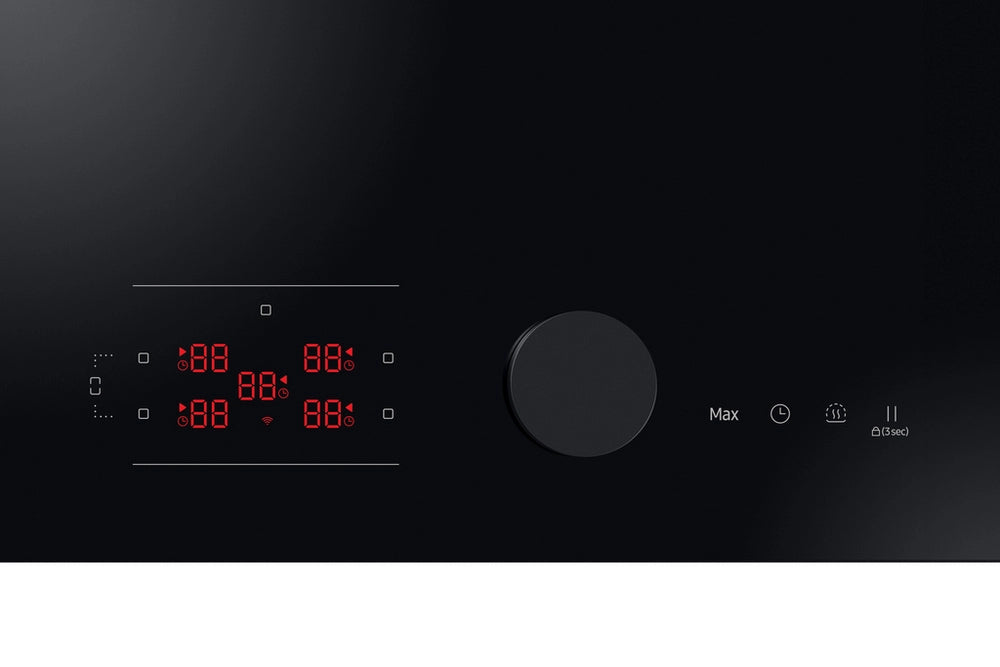 Samsung NZ85C6058FK/U1 Slim Fit 80cm 5 Burner Induction Hob with Flex Zone Plus - Black