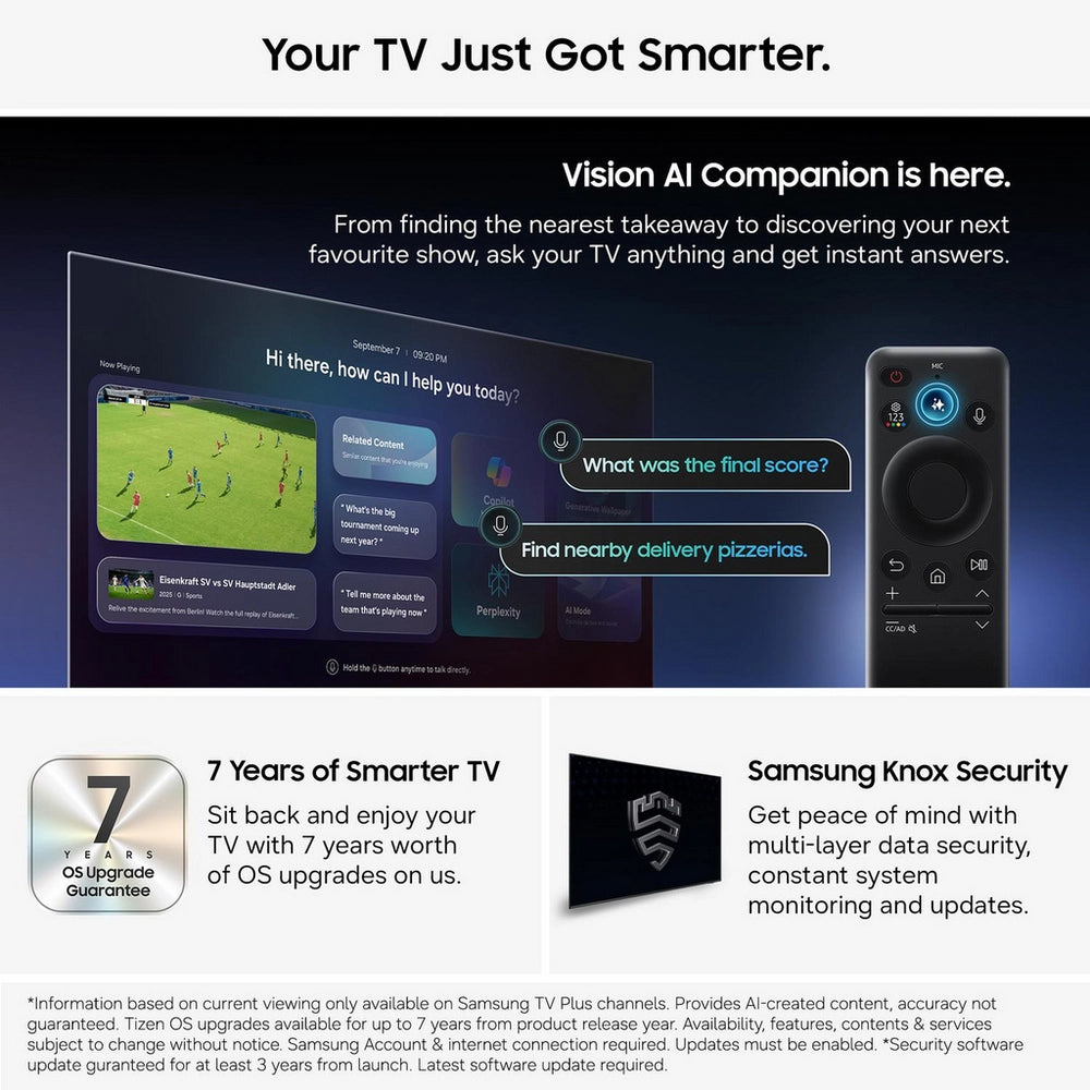 Samsung QE55S90HAEXXU 55" OLED Glare Free Vision AI Smart TV