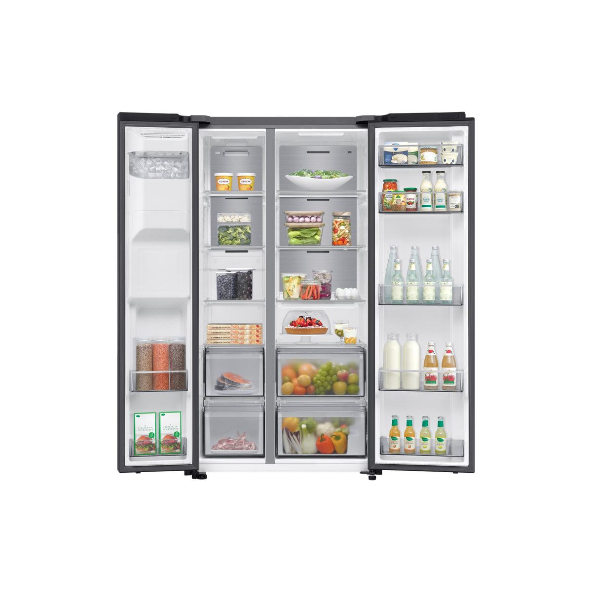 Samsung RS70F64KEFEU 91cm Side by Side American Fridge Freezer - Black