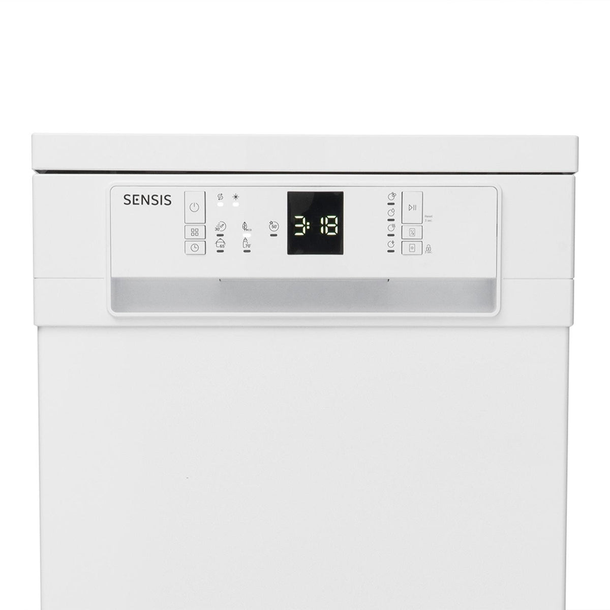 Sensis DWF0110SLEW Slimline Dishwasher - White - 10 Place Settings