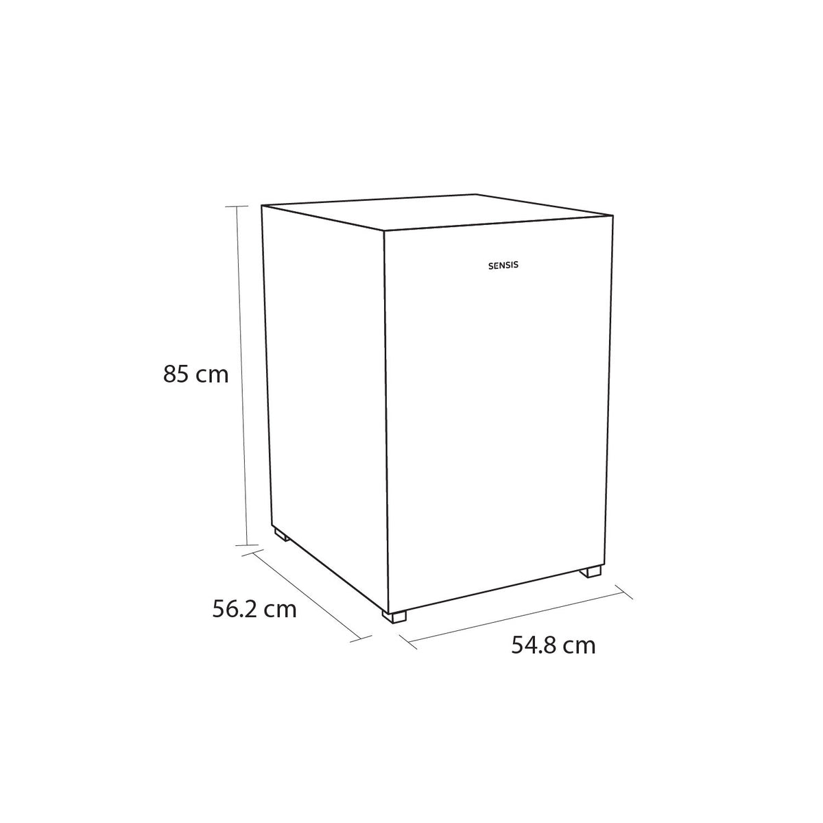 Sensis RFUCF01Z54EW 54.8cm Undercounter Freezer - White