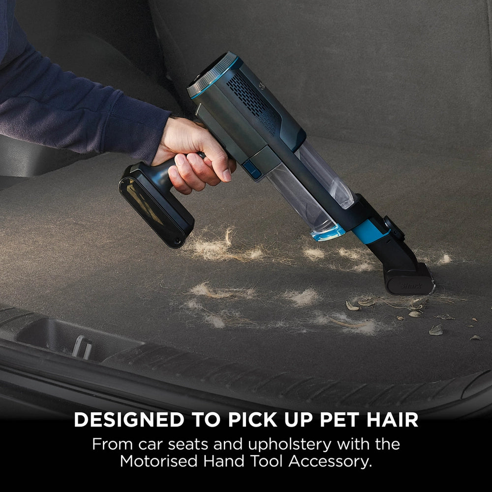 Shark BH102UK PowerBoost Pet Handheld Vacuum - 40 Minutes Run Time - Charcoal with Blue