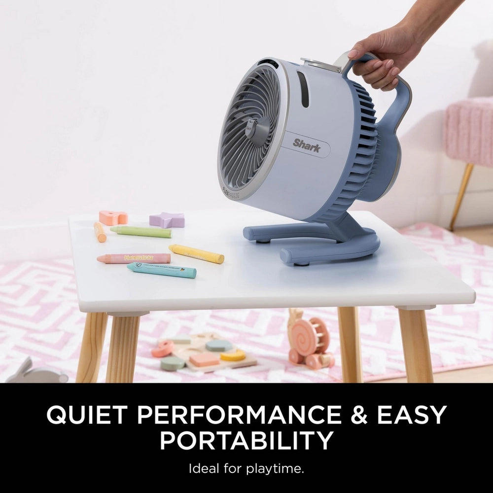 Shark FA050UKBL FlexBreeze TableMate Indoor to Outdoor High-Velocity Tabletop Fan - Glacier Blue