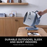 Shark FA050UKBL FlexBreeze TableMate Indoor to Outdoor High-Velocity Tabletop Fan - Glacier Blue