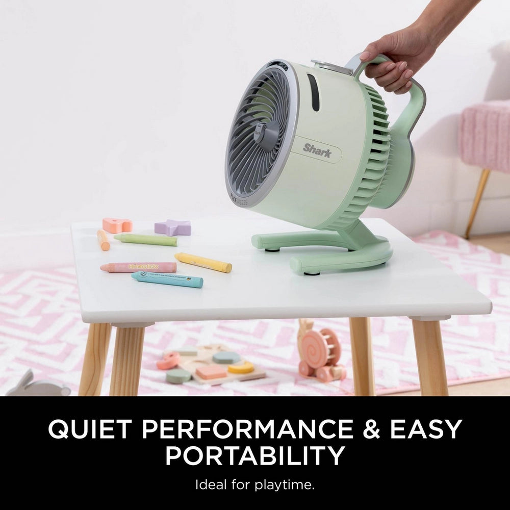 Shark FA050UKGN FlexBreeze TableMate Indoor to Outdoor High-Velocity Tabletop Fan - Lime Green