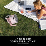 Shark FA050UKPK FlexBreeze TableMate Indoor to Outdoor High-Velocity Tabletop Fan - Ballet Pink