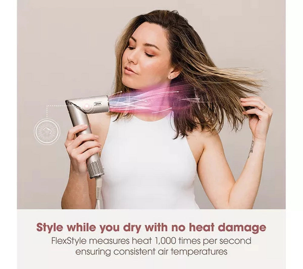 Shark HD446SLUK FlexStyle Air Styler & Hair Dryer -5 Attachments - Stone