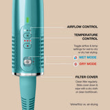 Shark HT302UKTL Glossi 2-in-1 Hot Tool and Air Glosser - Juniper