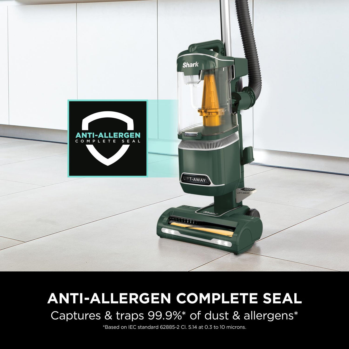 Shark NZ691UKT Anti Hair Wrap Upright Vacuum Cleaner with Lift-Away - Porsche Green