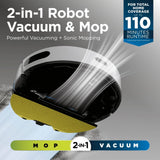Shark RV2620WAUKWH Matrix Plus 2 in 1 Self Empty Robot Vacuum & Mop - 110 Minutes Run Time - White/Silver