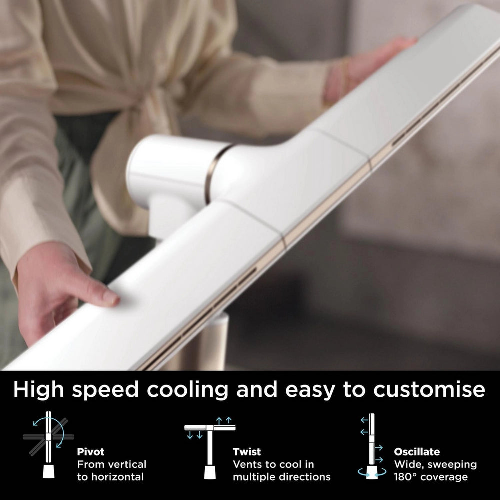 Shark TF200SUKWH TurboBlade Multi-Directional Cooling Fan - Stone