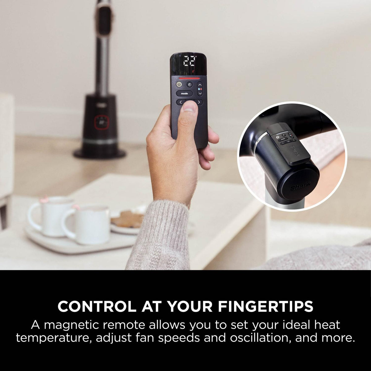 Shark TH200UK Fan & Heater - Charcoal