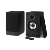 Sharp RPTT100CPSS30 Pair of Wireless Bookshelf Speakers with Automatic Bluetooth Turntable - Black