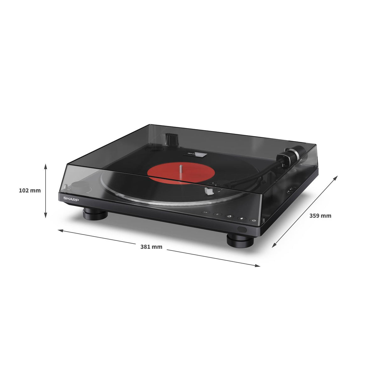 Sharp RP-TT100 Automatic Turntable with Bluetooth - Black