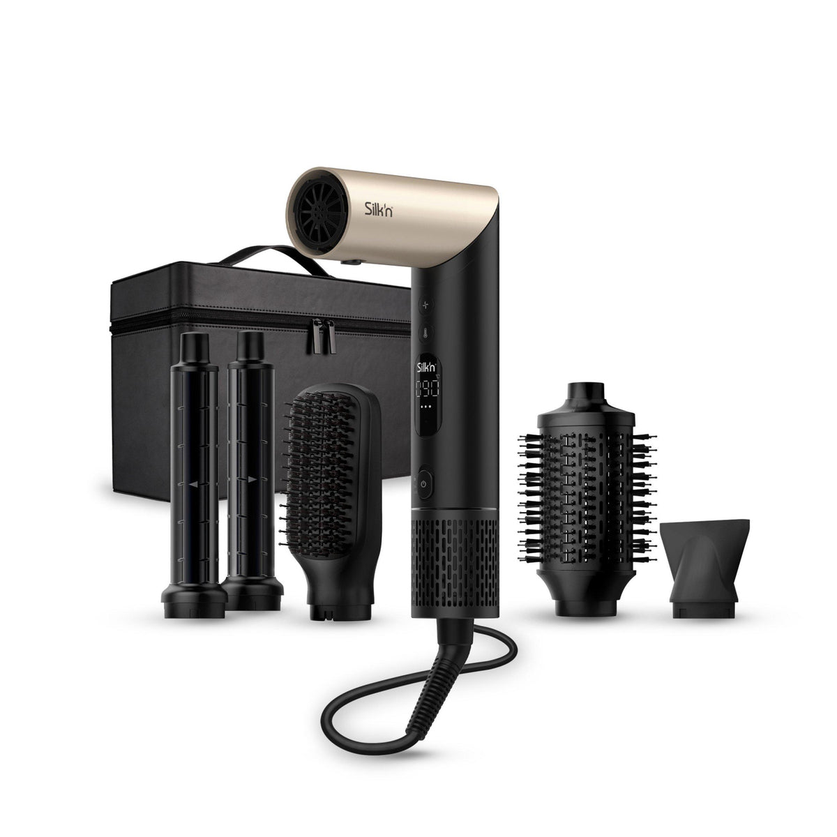 SILK'N SIF5PUK001 SilkyAir Flex Hair Dryer & Styler - Black