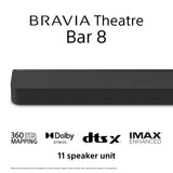 Sony Theatre Bar 8 HTA8000 | 5.0.2 Dolby Atoms Soundbar - Black