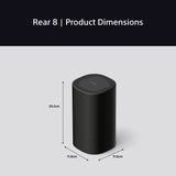 Sony SARS8 Wireless Rear Speakers for Sony Soundbars - Black