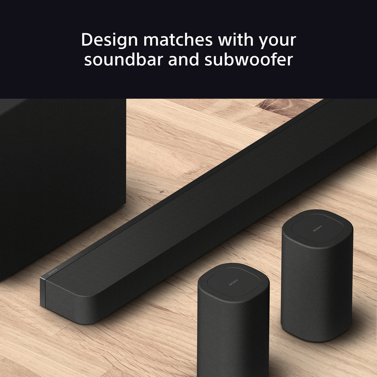 Sony SARS8 Wireless Rear Speakers for Sony Soundbars - Black