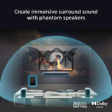 Sony SARS8 Wireless Rear Speakers for Sony Soundbars - Black