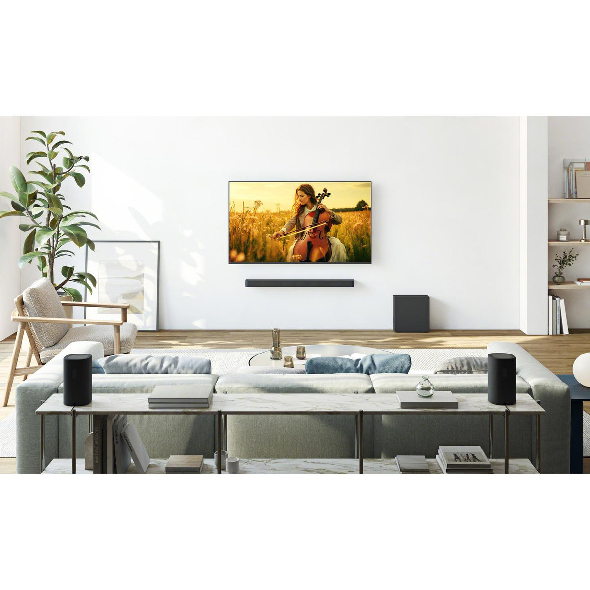 Sony SARS8 Wireless Rear Speakers for Sony Soundbars - Black