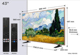 TCL 43A400 PRO-UK 43" 4K Ultra HD QD-MINI LED AI Art TV