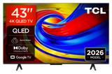 TCL 43P7L-UK 43" 4K HDR QLED Direct LED Google TV - Black