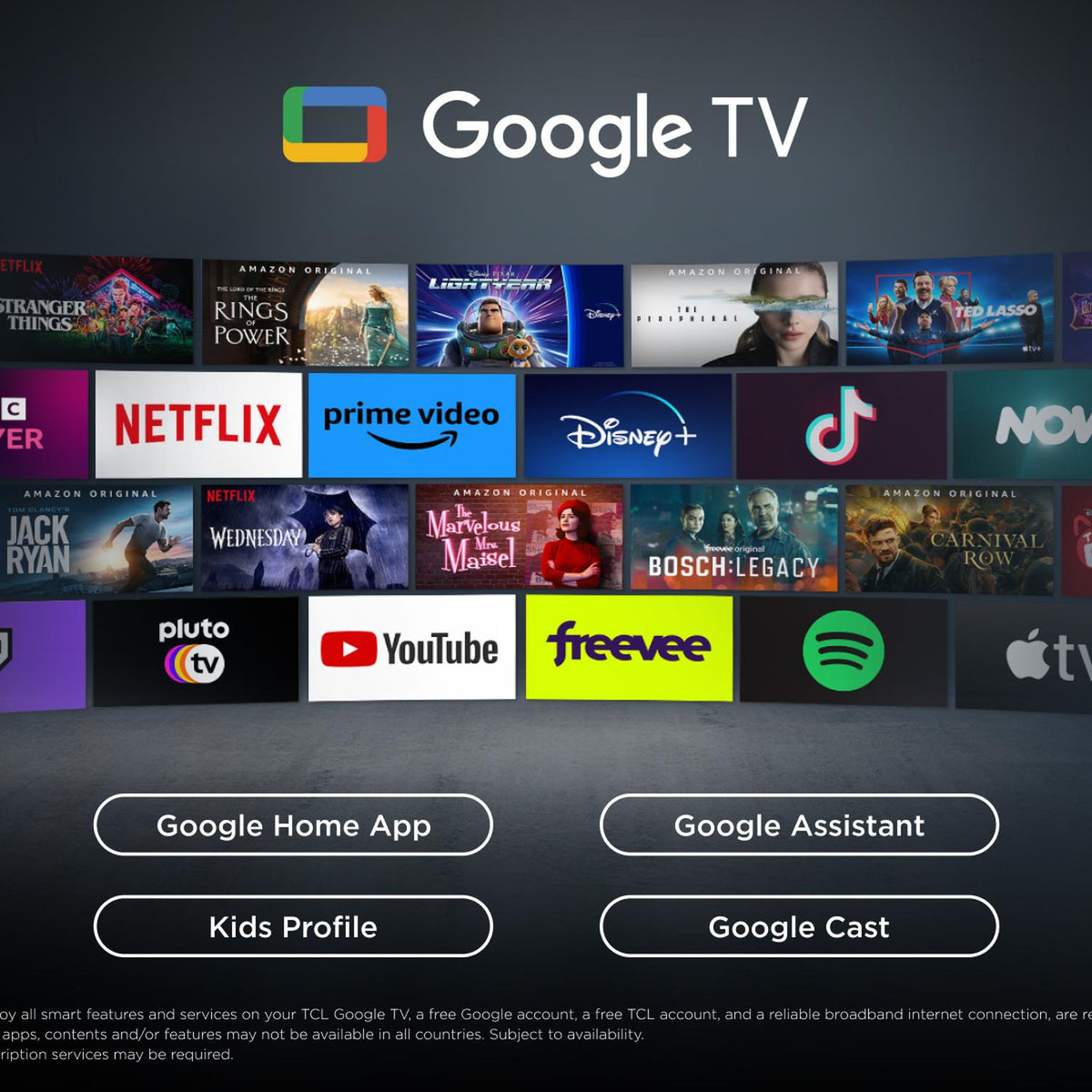 TCL 65Q6C-UK 65" 4K QD-Mini LED UHD Smart Google TV