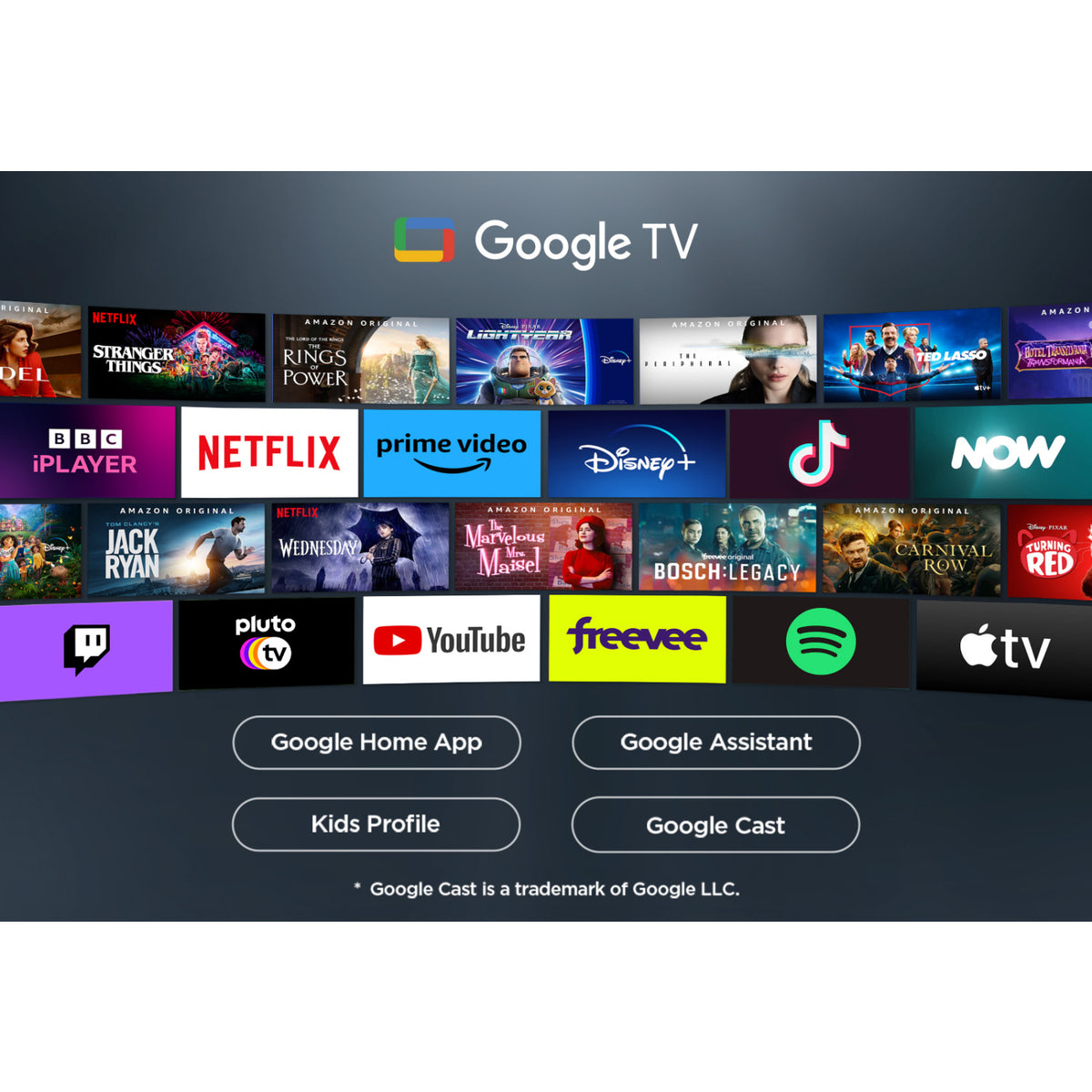 TCL 85P7K-UK 85" QLED Direct LED HDR Google TV