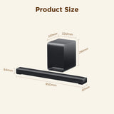 TCL S60K-UK 3.1ch with wireless subwoofer Dolby Atmos - Black