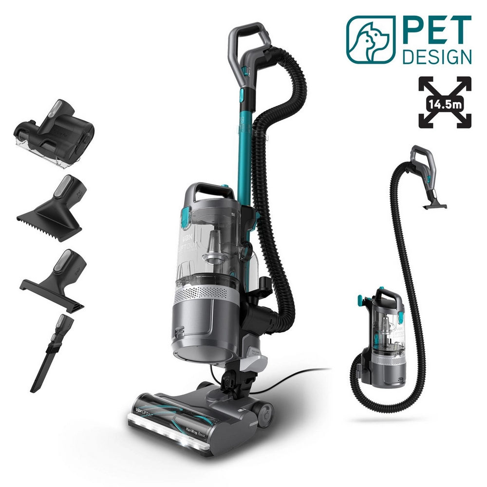 Vax CDUP-LORP LiftOut Reach Pet-Design Upright Vacuum Cleaner - Graphite / Tea