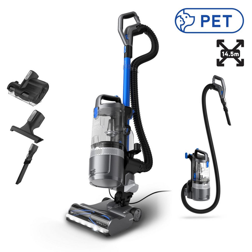 Vax CDUP-LOXR LiftOut Reach Pet Upright Vacuum - Graphite / Blue