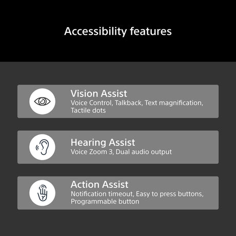 Sony BRAVIA 9 II accessibility features